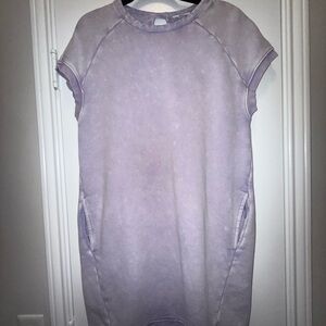 GOODTHREADS PURPLE SWEATSHIRT DRESS SIZE: L